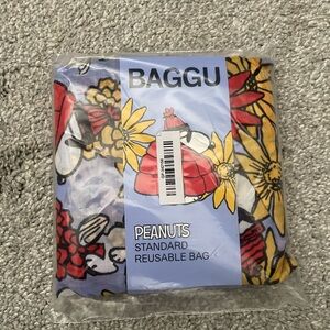 Baggu Standard Reusable Floral Snoopy Peanuts Bag